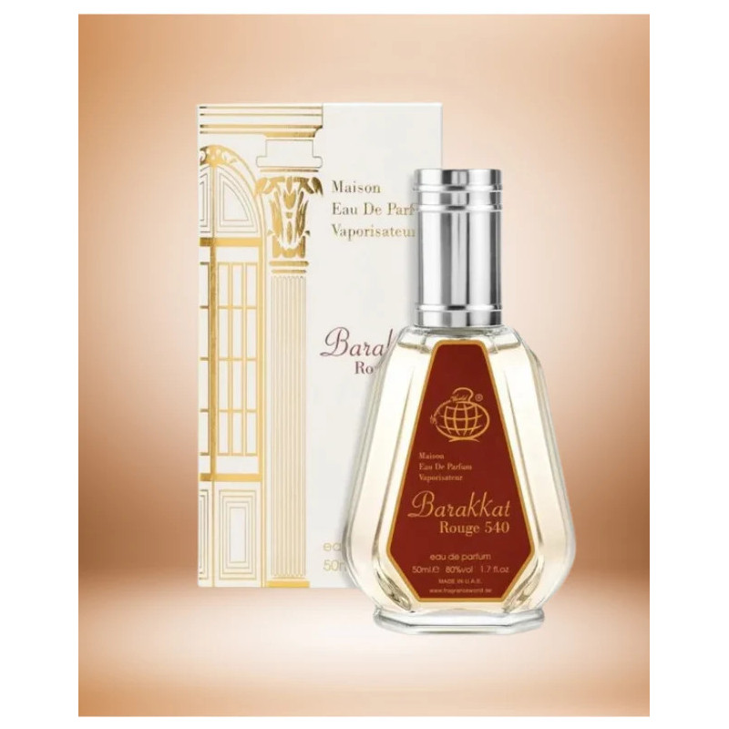 Barakkat Rouge 540 - Fragancia World 50 ml Eau de Parfum unisex