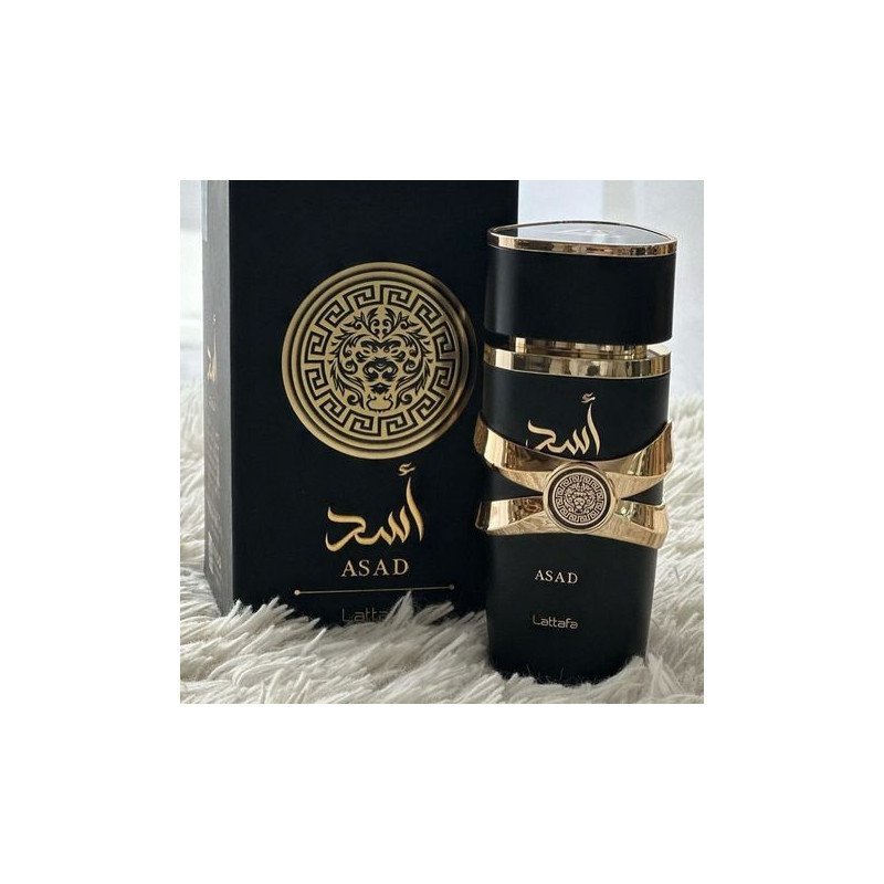 Asad de Lattafa – Oriental especiado masculino (pimienta, vainilla) Perfumes-arabia.com