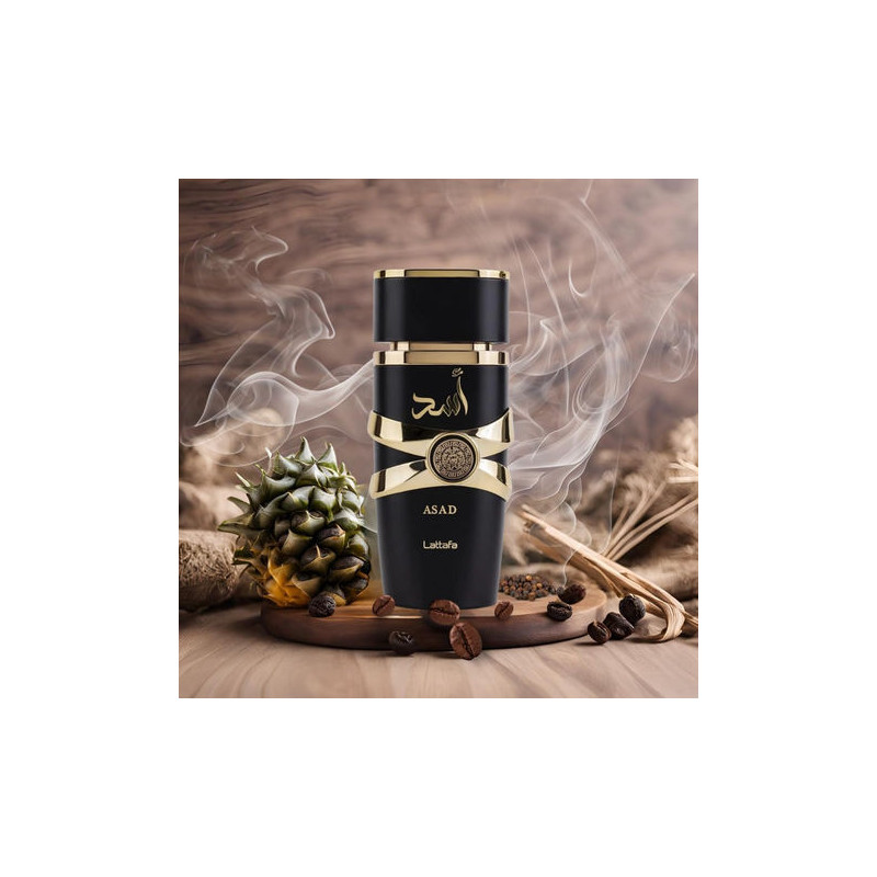 Asad de Lattafa – Oriental especiado masculino (pimienta, vainilla) Perfumes-arabia.com