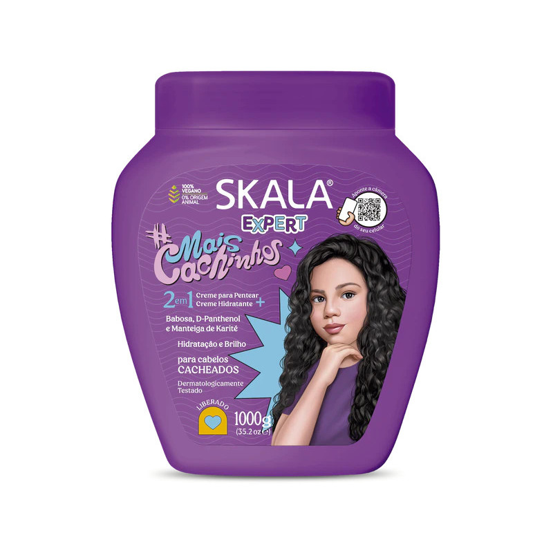 Crema Acondicionadora Mais Cachinhos 1000ml - Skala-Perfumes-Arabia.com