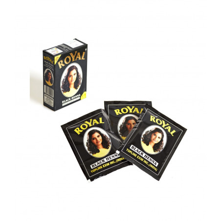 Henna Natural ROYAL | Tinte para Pelo, Cejas y Pestañas – Caja 6 Sobres-Perfumes-arabia.com