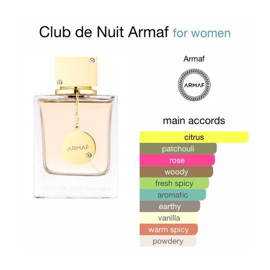 Perfume Club De Nuit Woman  105ml Armaf- Perfumes-Arabia.Com