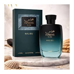 Hawas for Him Malibu Rasasi 100ml | Perfume árabe masculino tropical